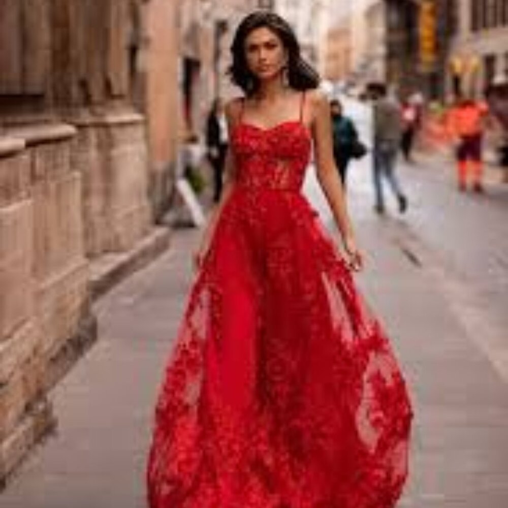 Alamour The Label- Red Gown - NWT